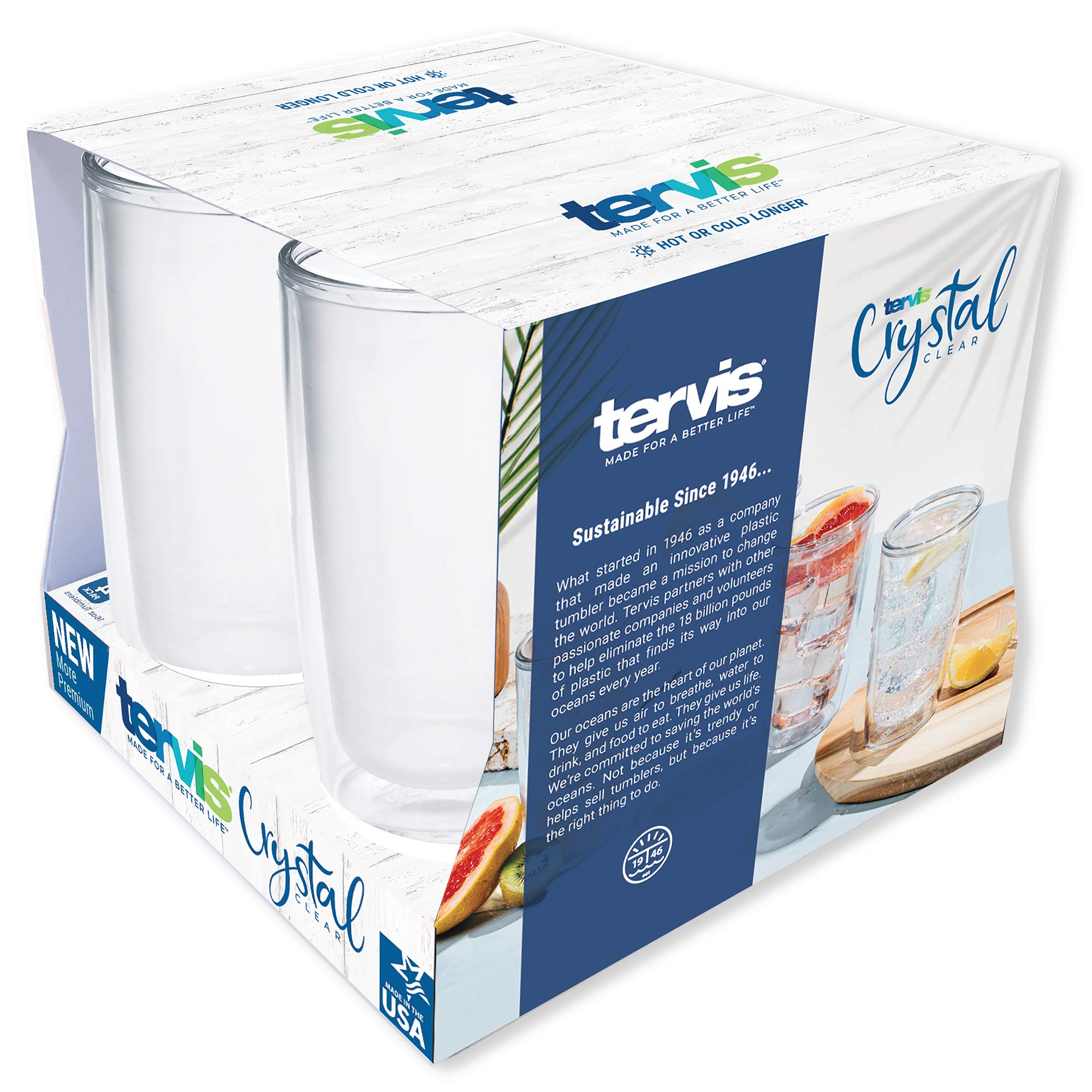 Tervis gros plan sur la paroi double montrant isolation et absence de condensation