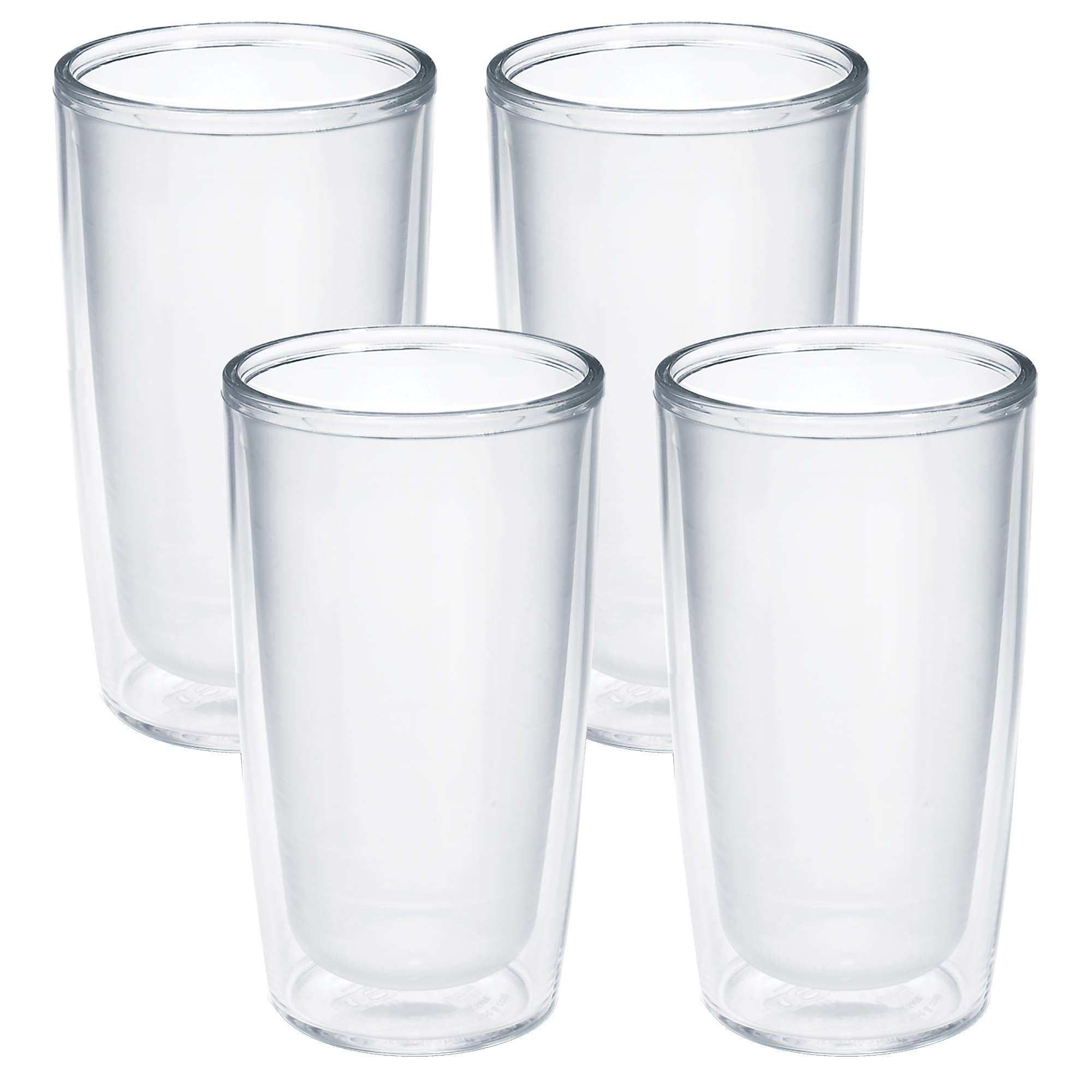 Tervis vue avant pack de quatre gobelets transparents, praticité et style
