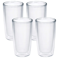 Tervis vue avant pack de quatre gobelets transparents, praticité et style