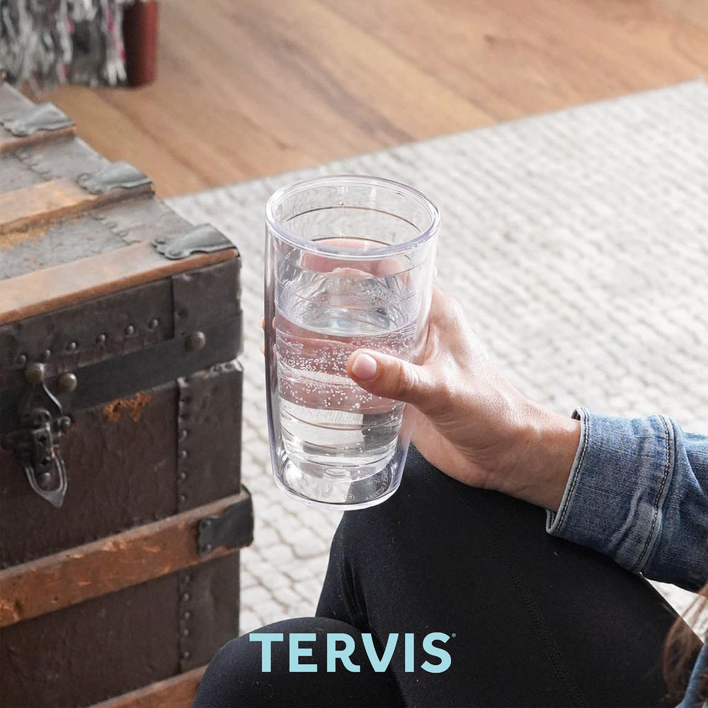 Tervis détail du matériau sans BPA, résistance aux chocs visible