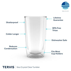 Tervis gobelet tenu en main avec boisson froide, garde la fraîcheur plus longtemps
