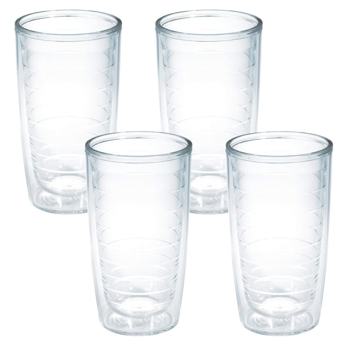 Tervis gobelet 16oz clair vu de face, isolant et esthétique