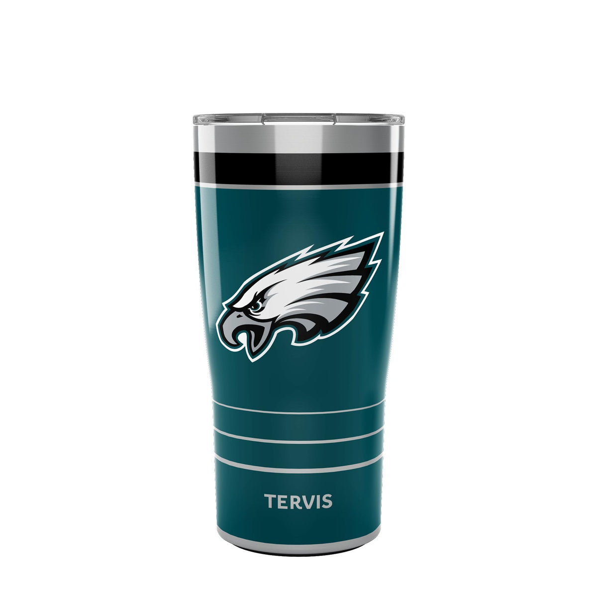 Tervis affichant logo Philadelphia Eagles sur face avant, design durable et visible