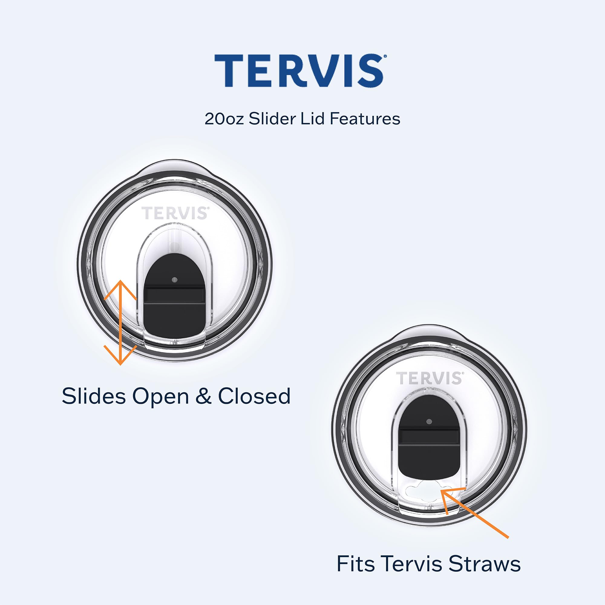 Texture acier inoxydable Tervis, finition 18/8 durable sans rétention d'odeurs