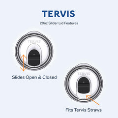 Texture acier inoxydable Tervis, finition 18/8 durable sans rétention d'odeurs