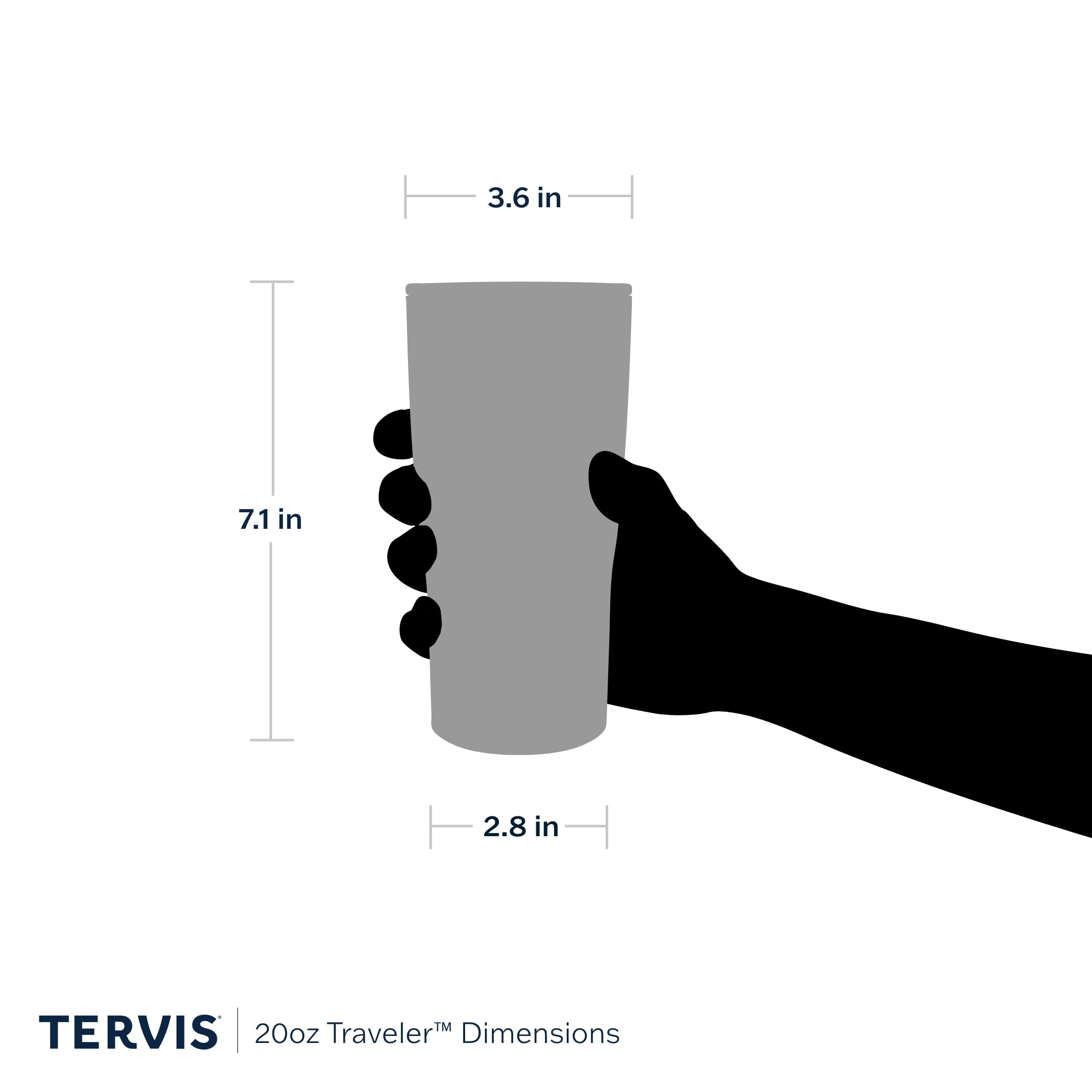 Tervis base antidérapante assurant stabilité et compatibilité porte-gobelet