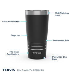 Tervis couvercle slider sans BPA pour boire facilement et limiter fuites