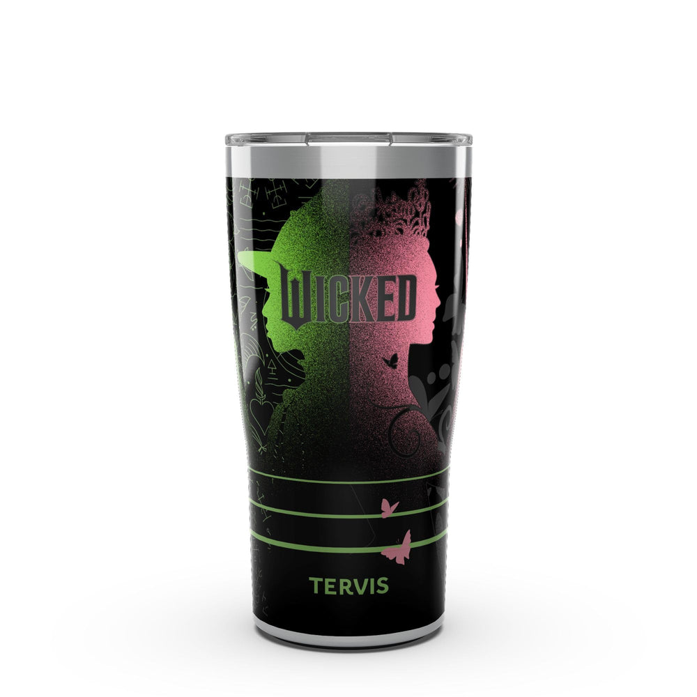 Tervis gobelet face montrant le motif Wicked et style distinctif