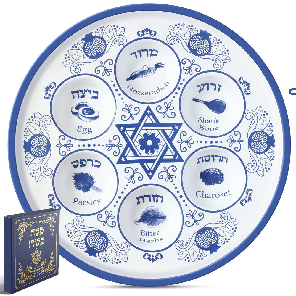 Tessco for you assiette de Seder face décor renaissance, élégance pour la table