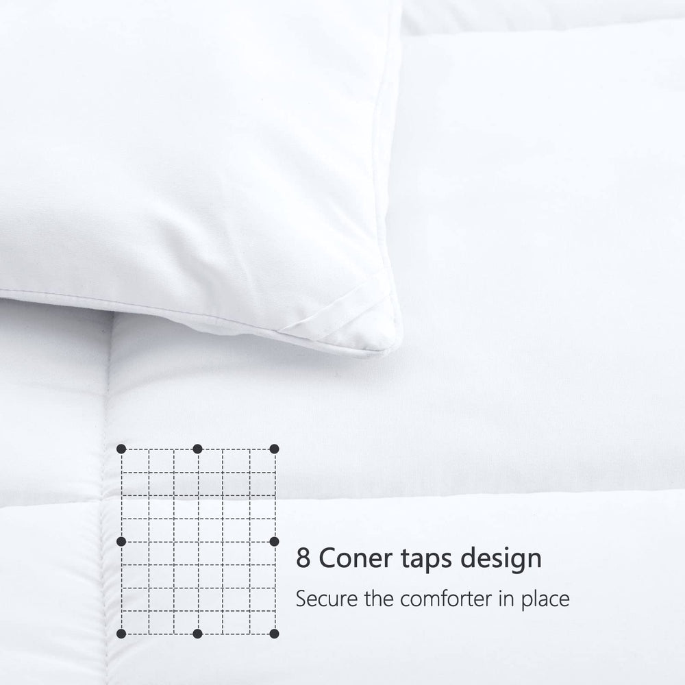 TEXARTIST couette disposée sur lit, apparence élégante et accueillante