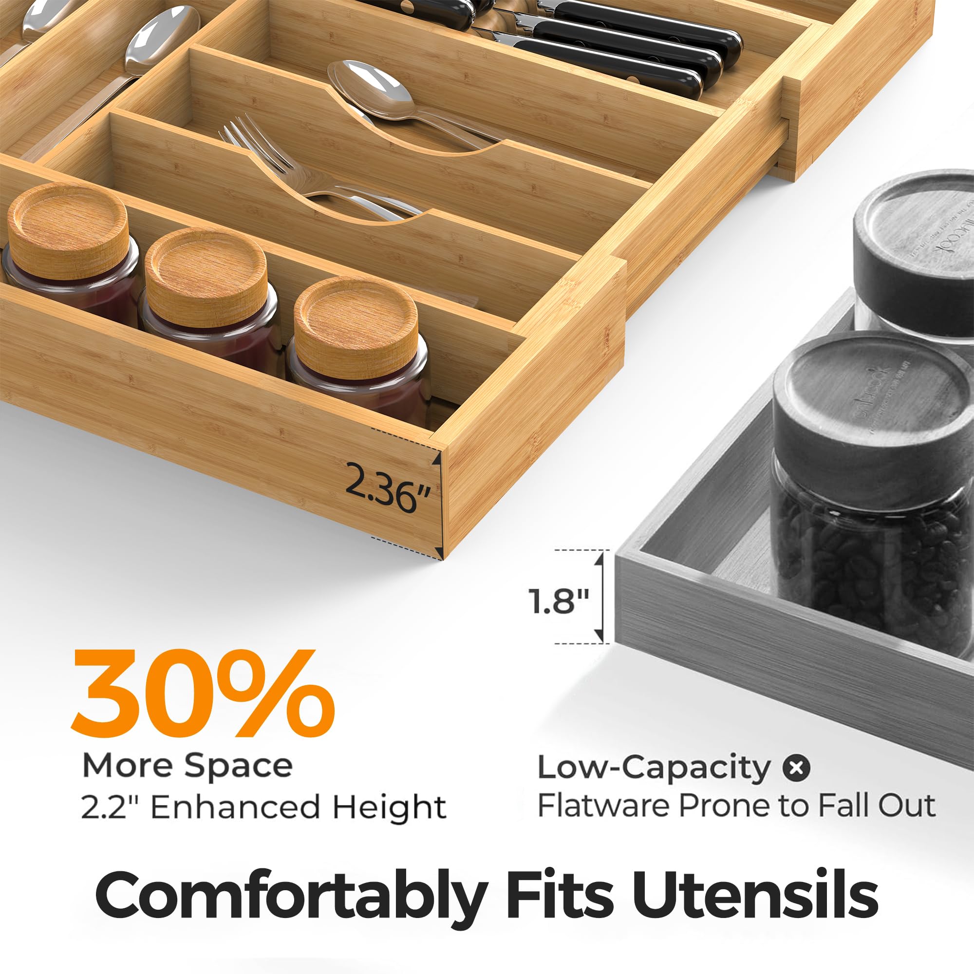 Thalomely bloc couteaux amovible avec patins silicone pour sécurité