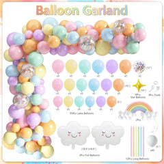 THAWAY guirlandes macaron et pompons en papier détaillés, ajoutent une texture festive douce