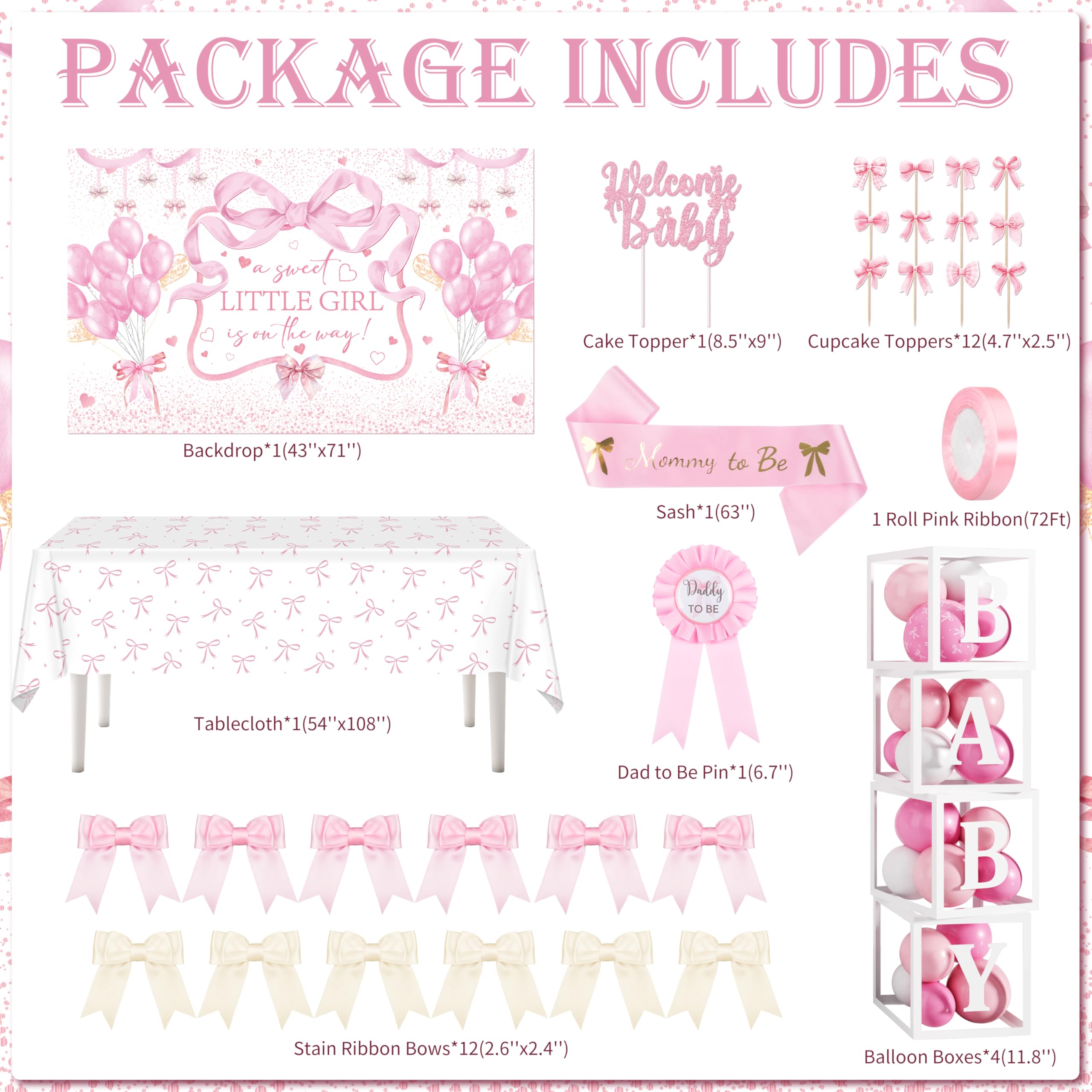 THAWAY gros plan ballon foil nœud rose apportant touche élégante