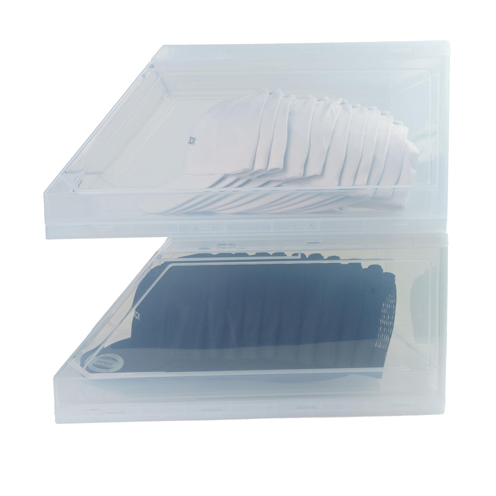 THE CAP BOX comparaison d'échelle montrant dimensions et capacité