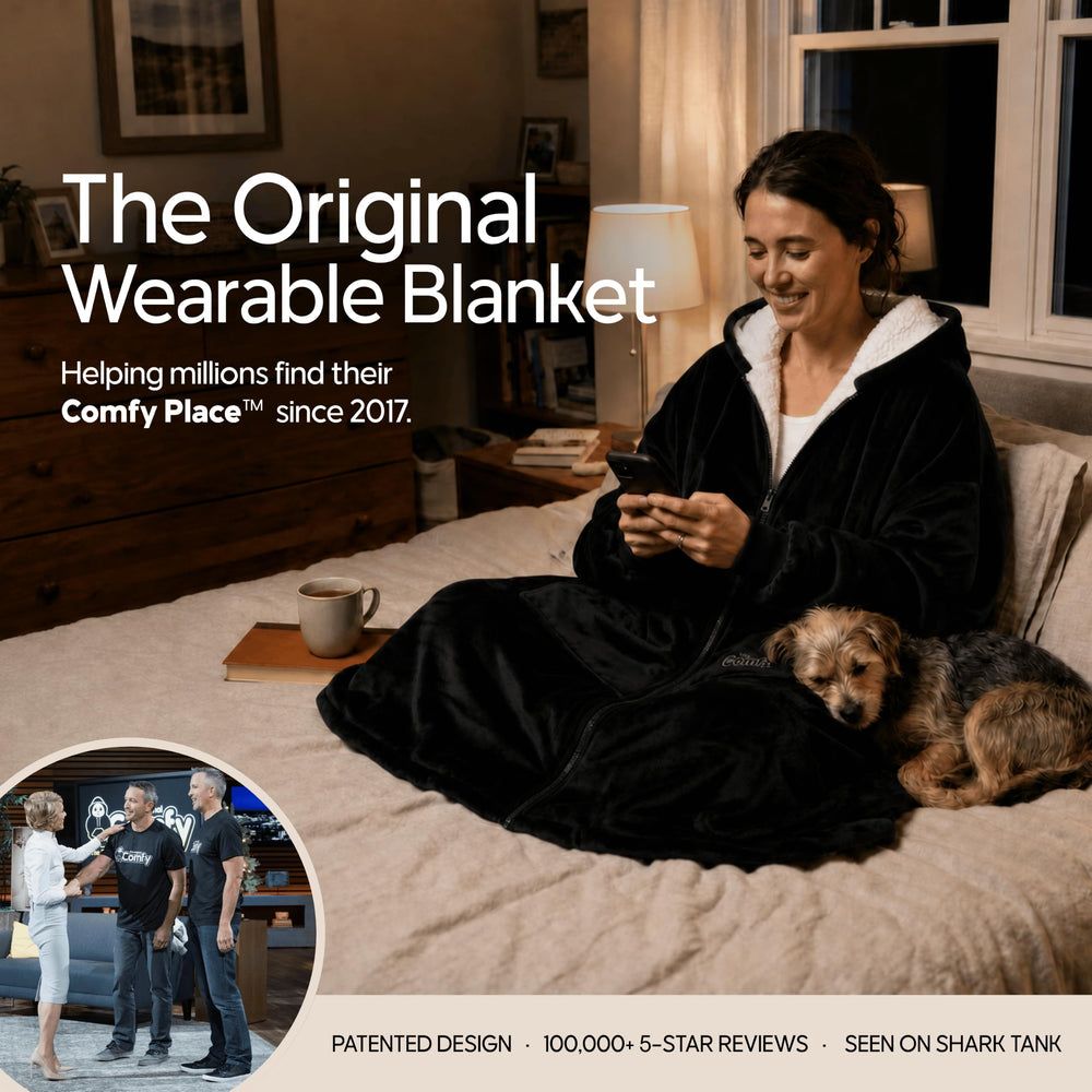 THE COMFY gros plan doublure Sherpa montrant douceur et chaleur supérieure