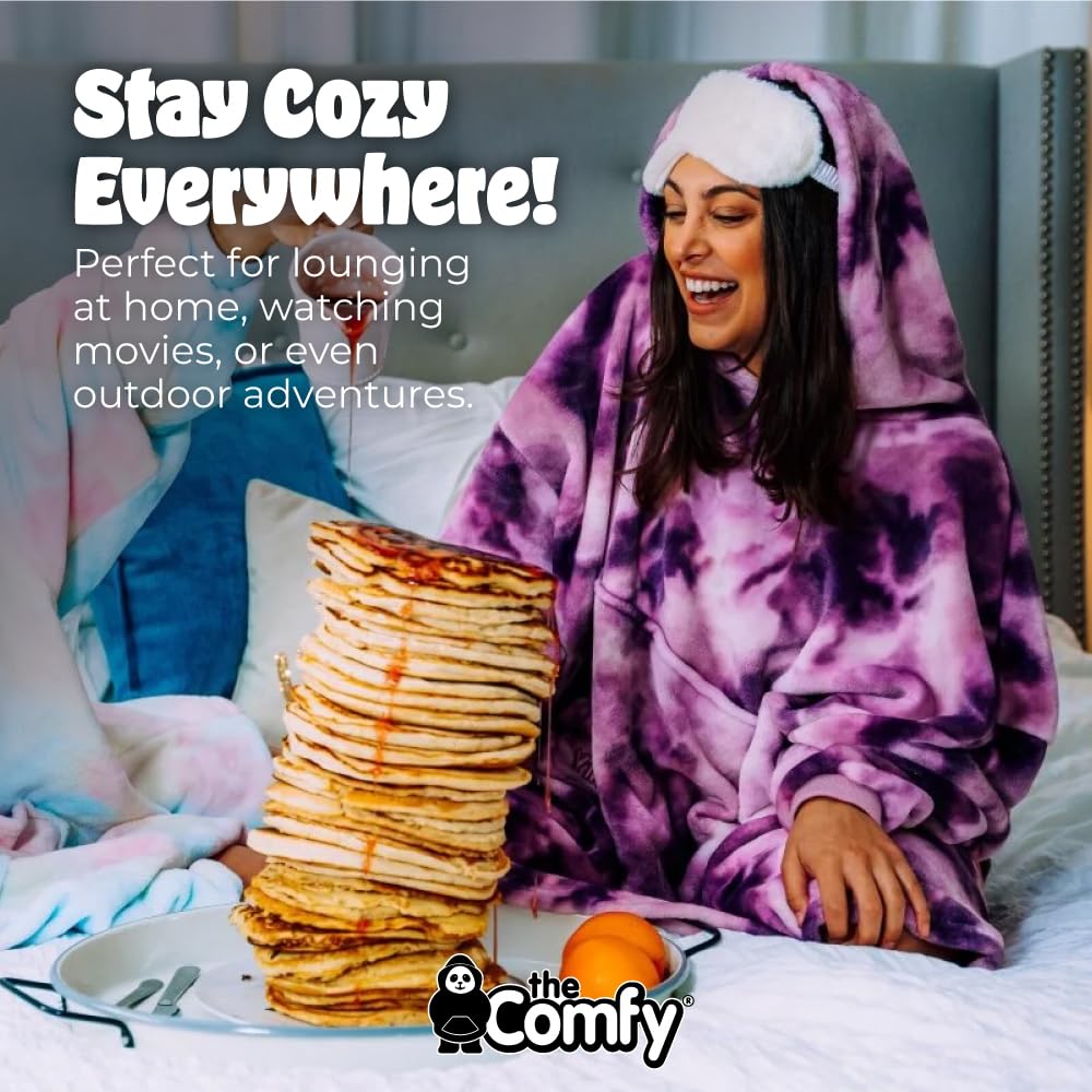 THE COMFY Dream porté sur le canapé illustrant mobilité et détente