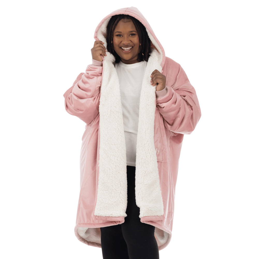 THE COMFY vue avant sur fond neutre montrant coupe oversize et confort