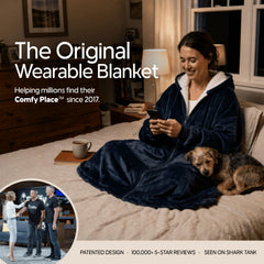 THE COMFY gros plan doublure CloudSherpa révélant douceur et chaleur