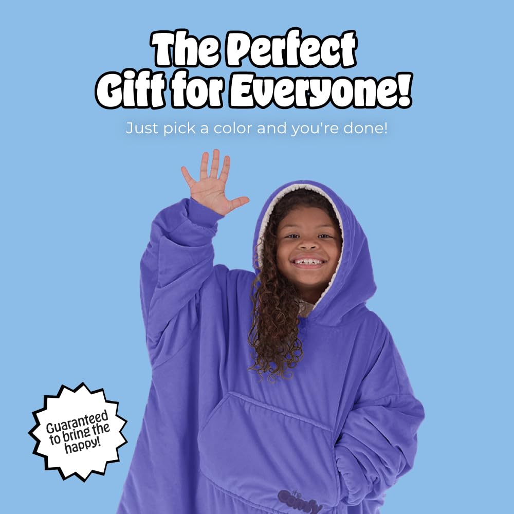 THE COMFY comparaison de taille sur un enfant montrant couverture adaptée et couvrance