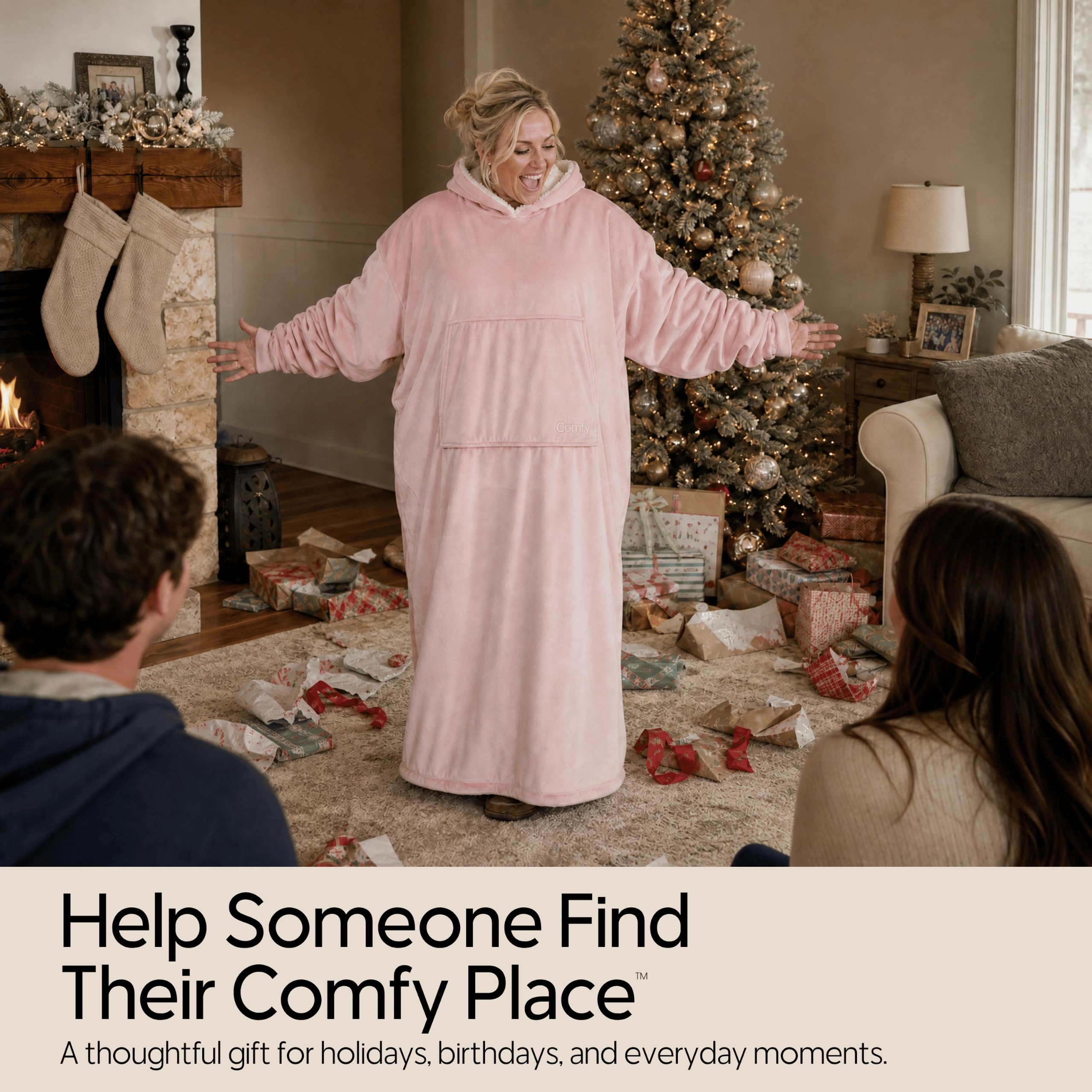 THE COMFY en contexte familial montrant atmosphère cocooning relax