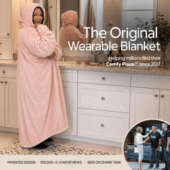 THE COMFY gros plan Sherpa montrant la douceur et confort thermique