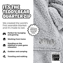THE COMFY Teddy Bear capuche en gros plan offrant chaleur et enveloppement