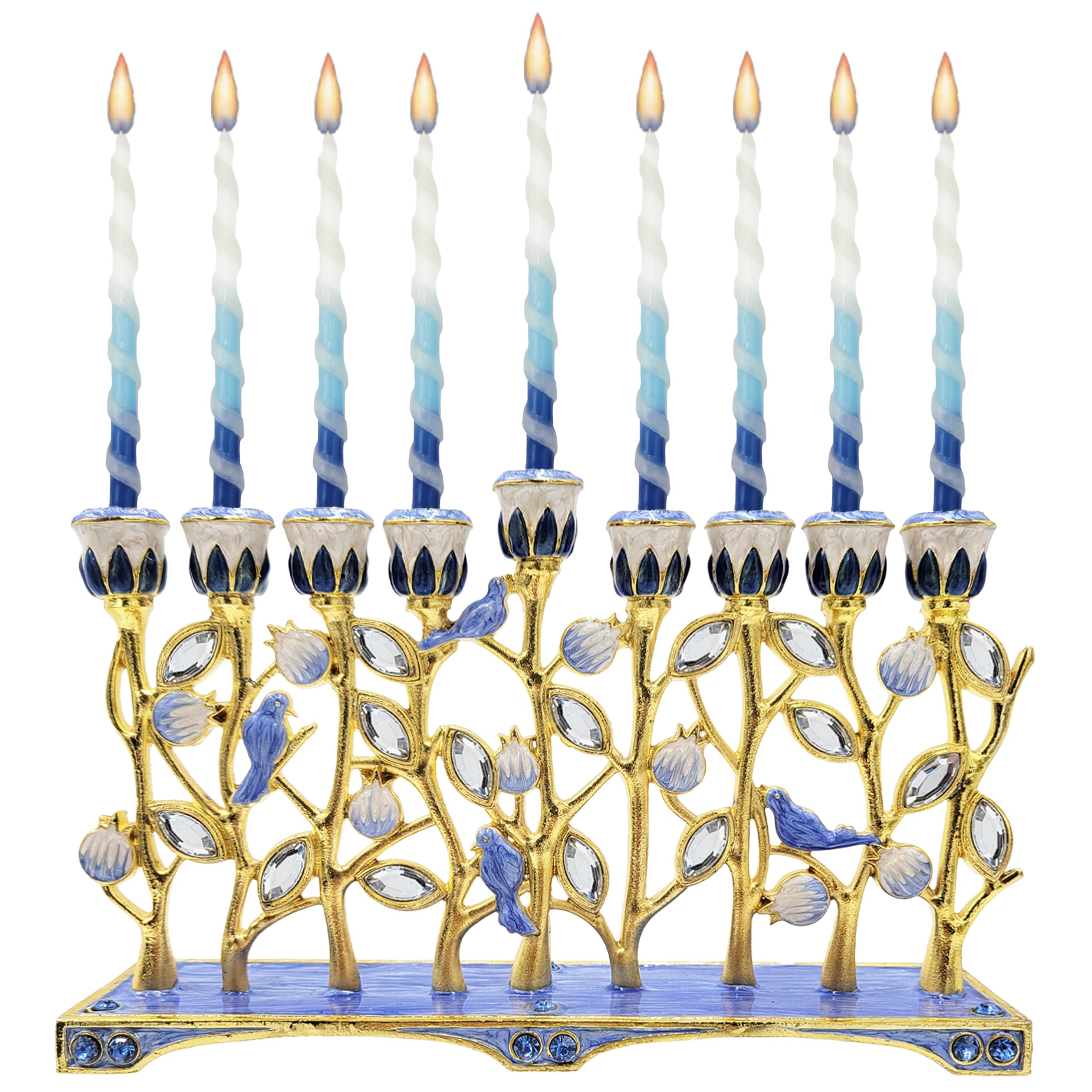 The Dreidel Company profil et base en métal émaillé garantissant stabilité et tenue des bougies