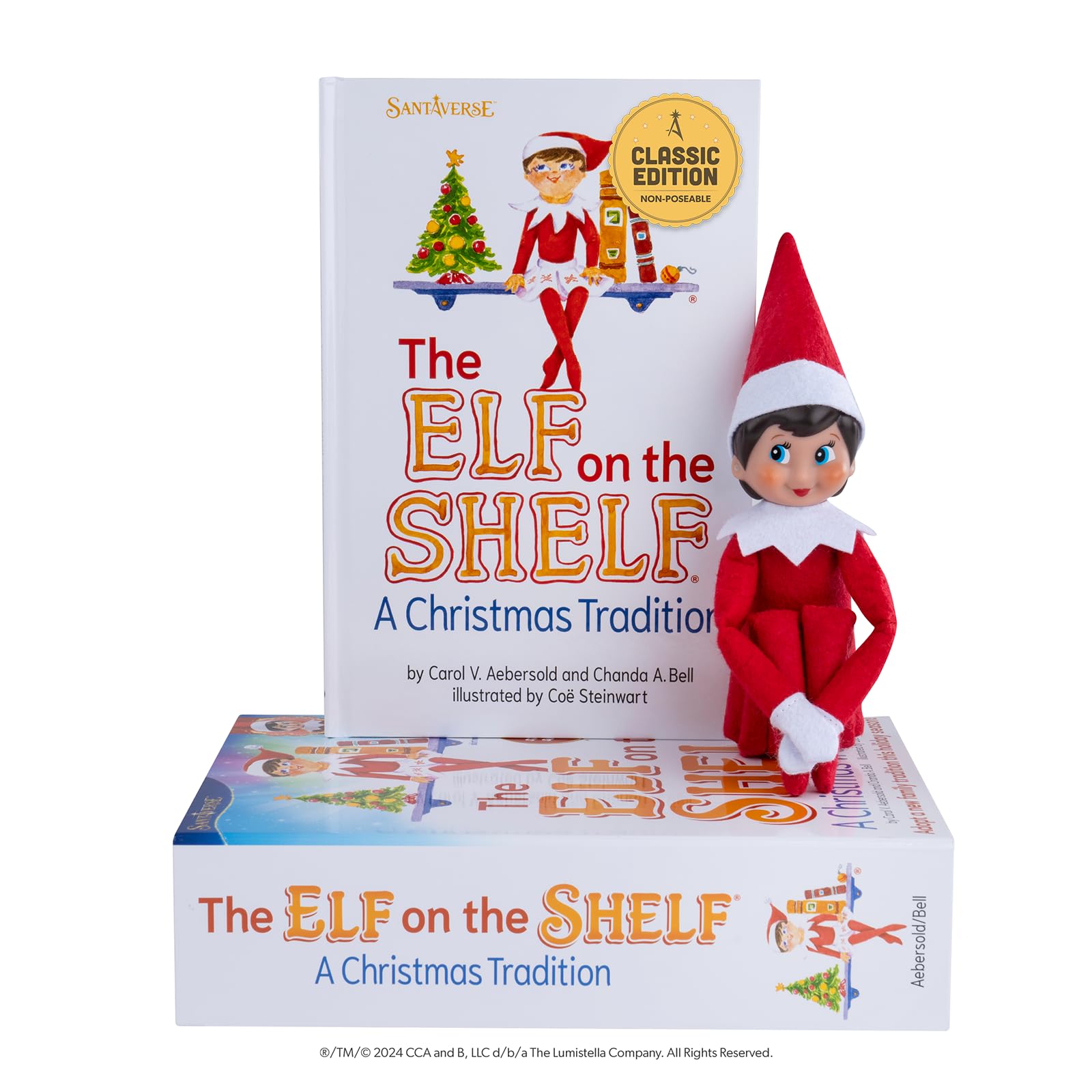 The Elf on the Shelf coffret face avant montrant contenu et praticité