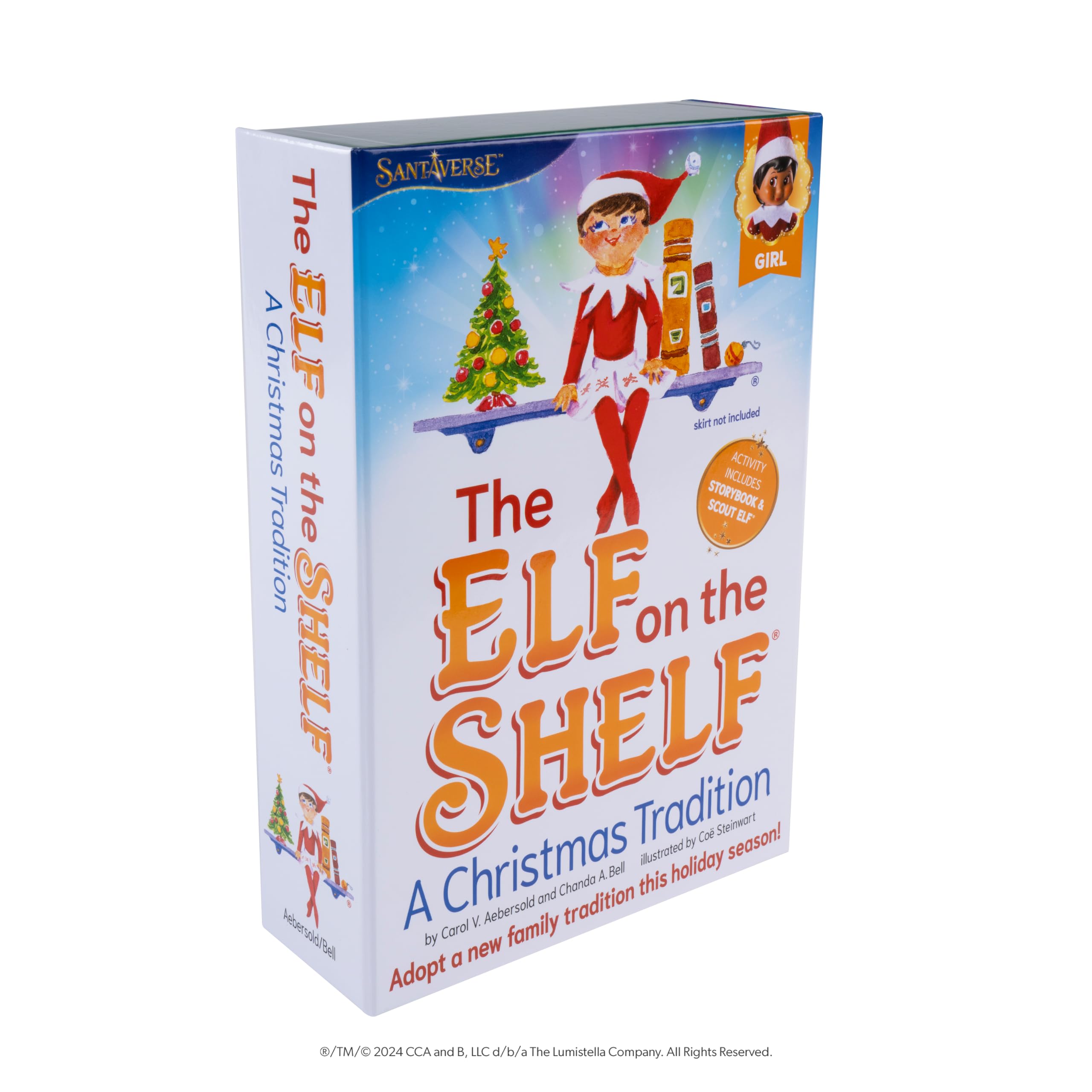 The Elf on the Shelf poupée Scout Elf 12 pouces en position, facile à poser et déplacer