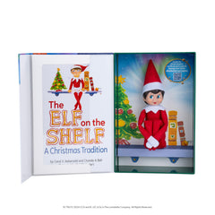 The Elf on the Shelf livre cartonné illustré ouvert inspirant histoires familiales