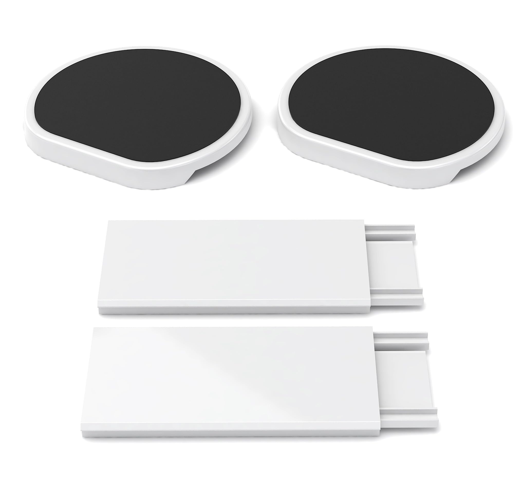The Lazy Susan Revolution vue face avant du pack extension montrant rails et plateaux utiles