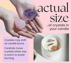 THE MINDFUL COLLECTIVE cristaux quartz rose améthyste détail décoratif apaisant