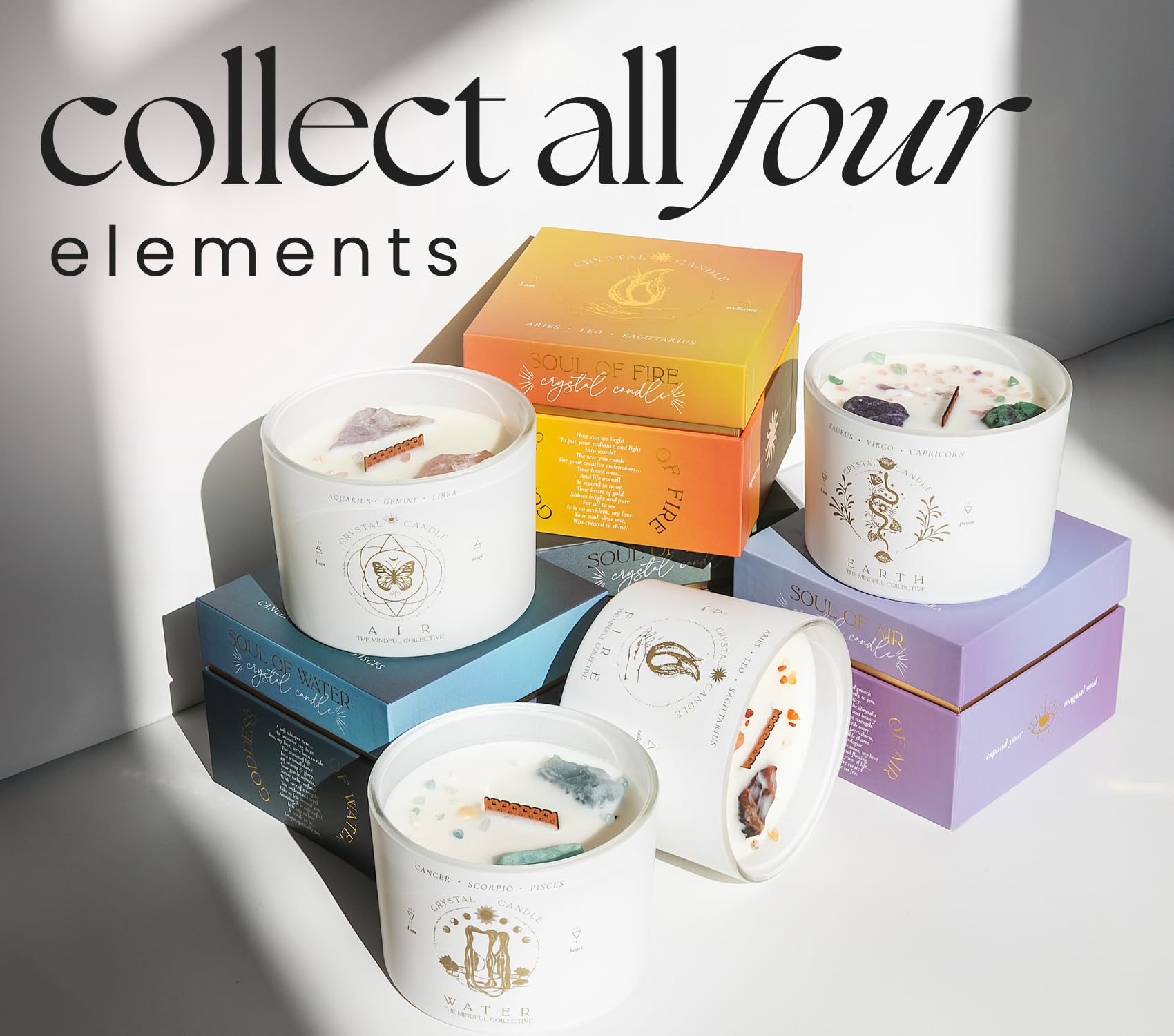 THE MINDFUL COLLECTIVE bougie placée dans coin rituel ambiance spirituelle