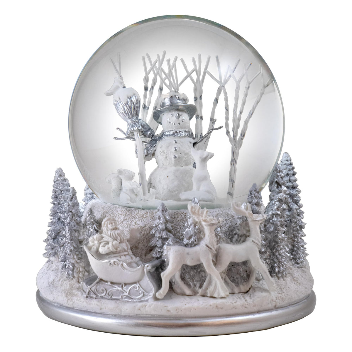 The San Francisco Music Box Company vue avant de la boule à neige pour décoration festive