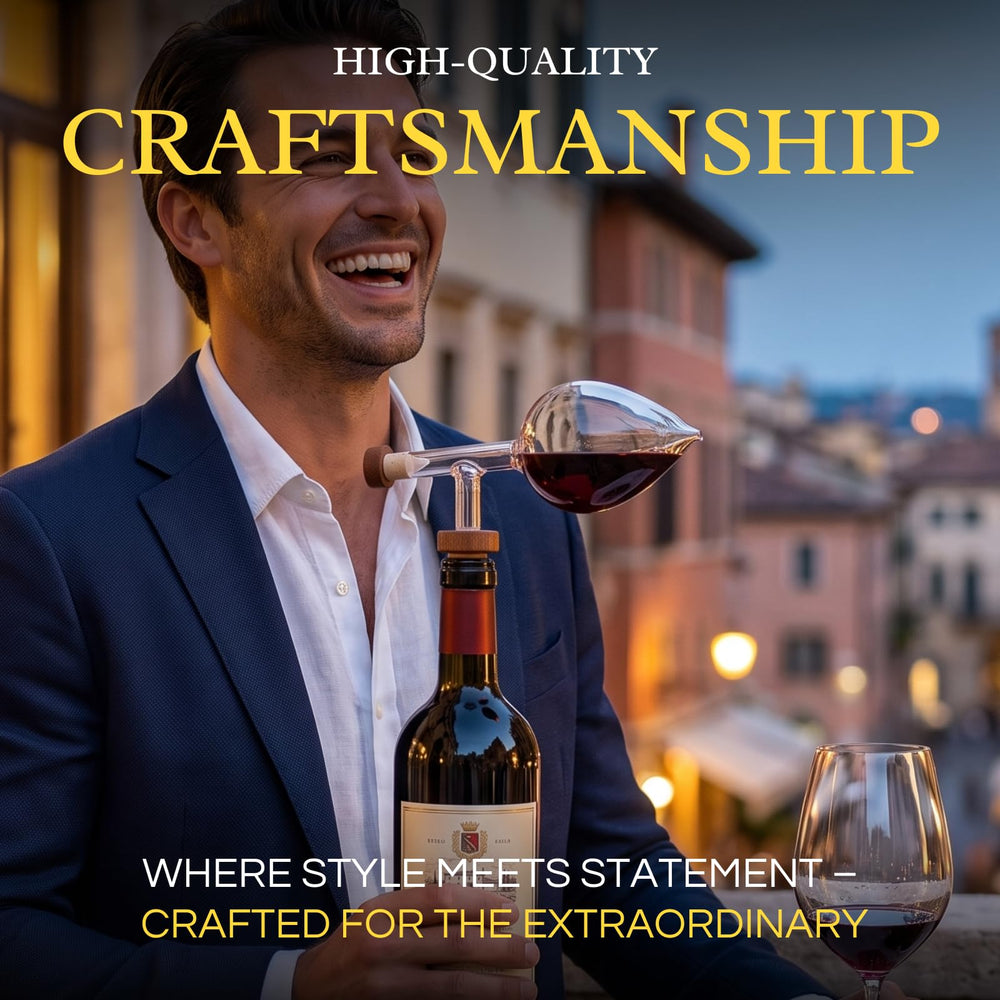 The Wine Savant détail du bec anti-goutte pour un versement net