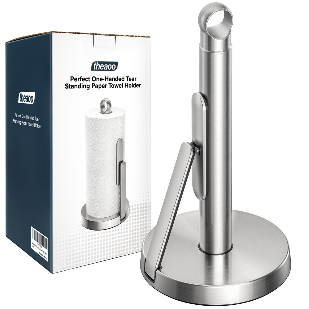 theaoo devant du porte-serviettes inox pour organisation pratique