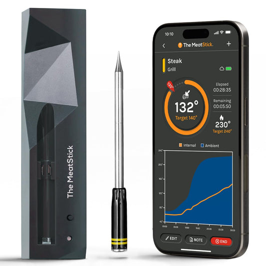 The MeatStick sonde face avant montrant design robuste et lisibilité
