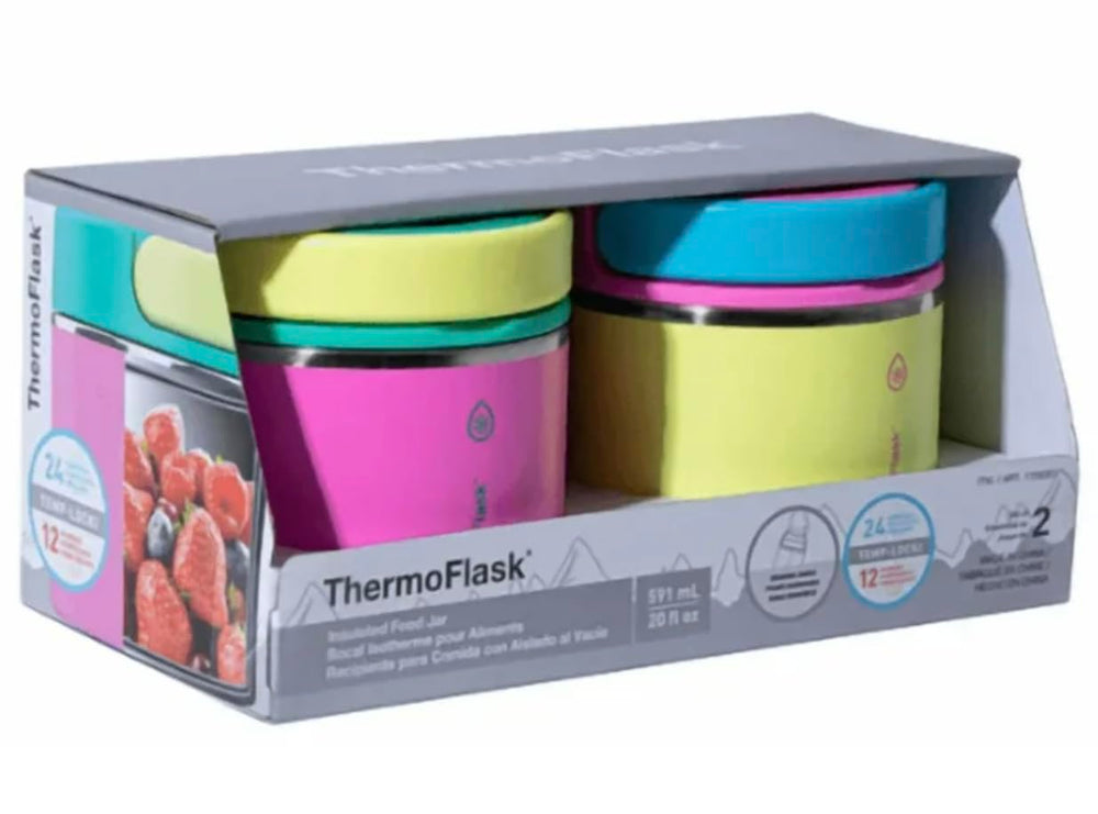 ThermoFlask bocal ouvert intérieur en acier 18/8 montrant l'isolation et la propreté