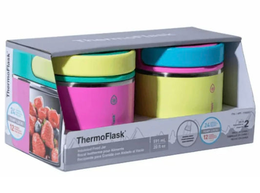 ThermoFlask bocal ouvert intérieur en acier 18/8 montrant l'isolation et la propreté
