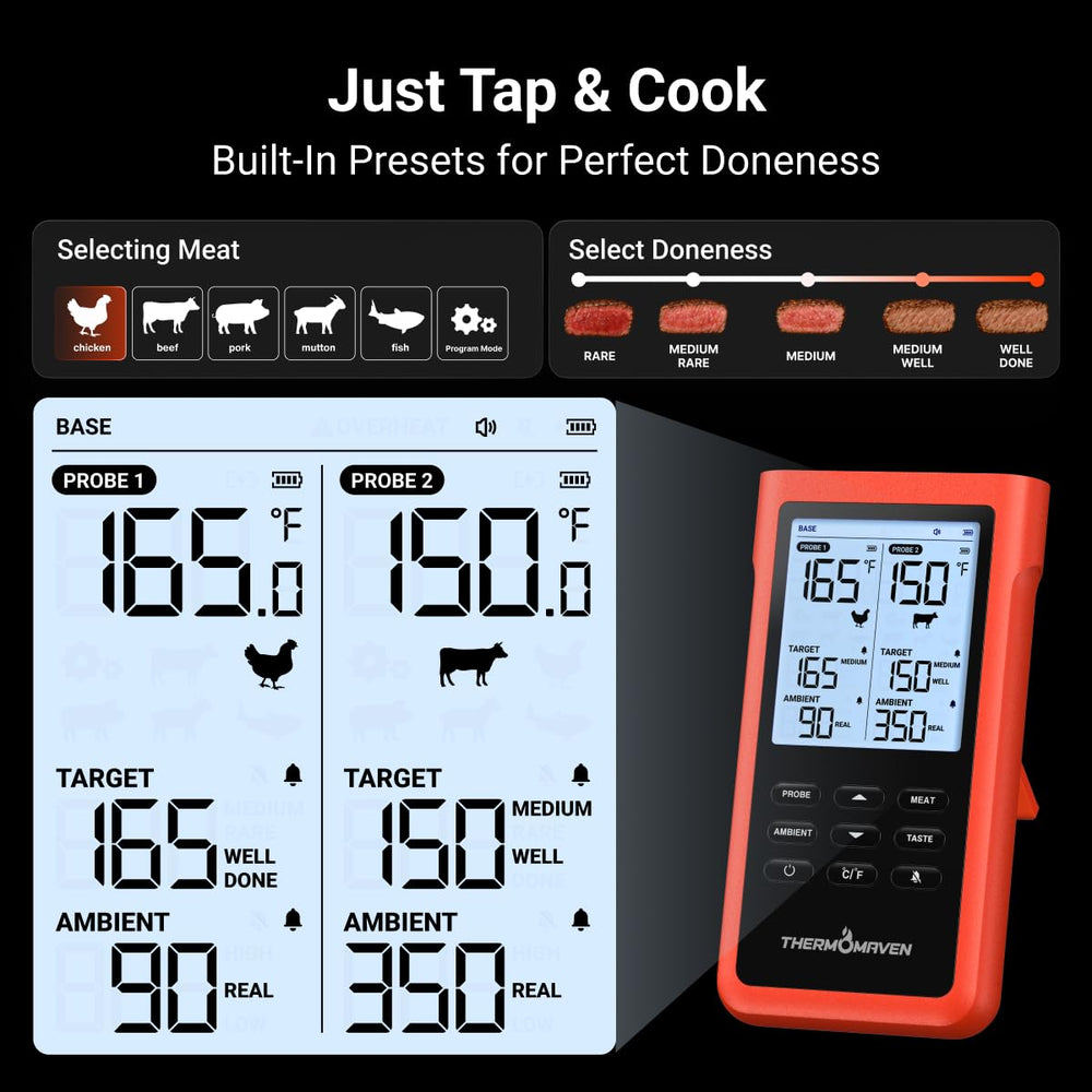 ThermoMaven taille comparée avec une main pour évaluer portabilité et ergonomie