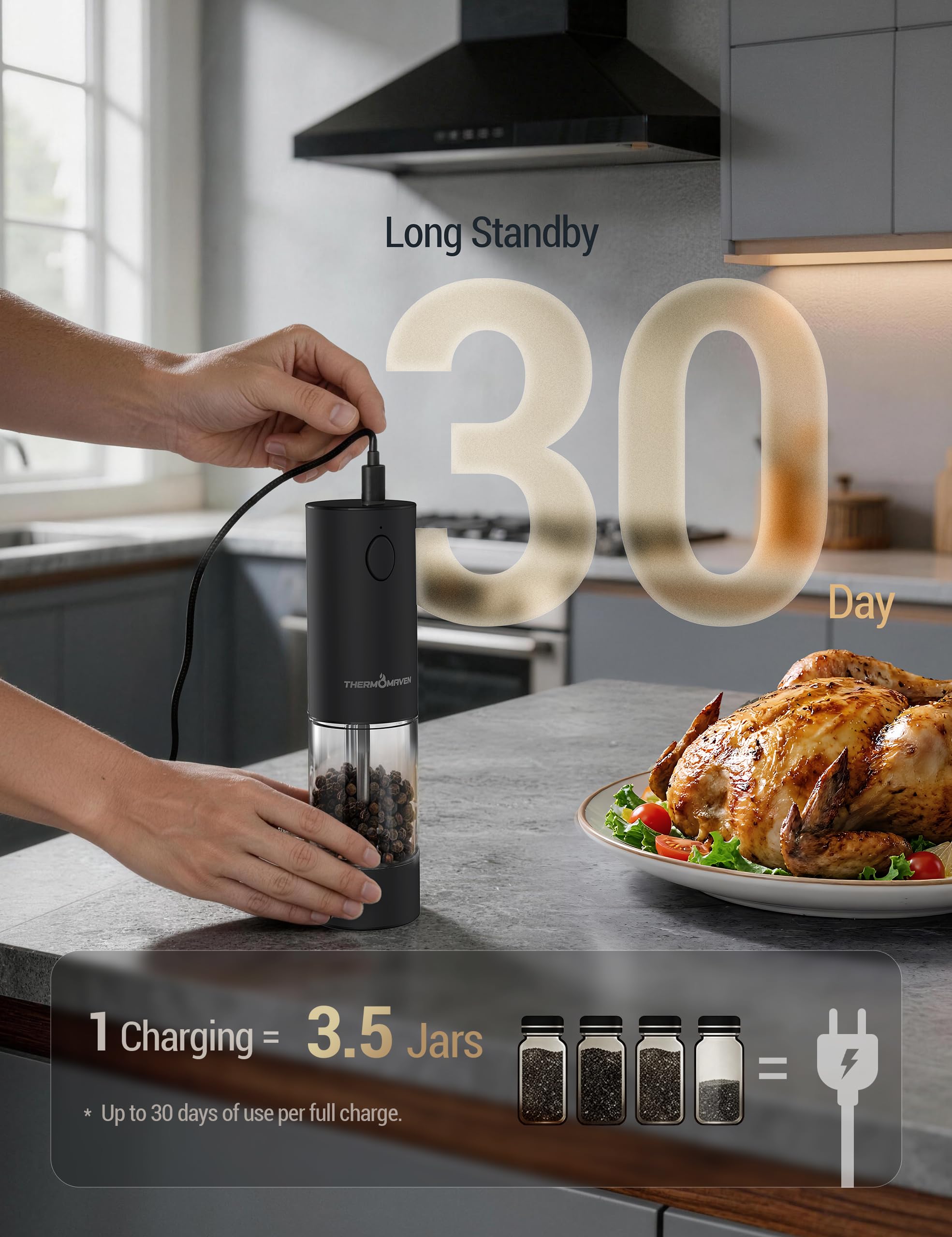 ThermoMaven câble type-C pour recharge rapide et durable