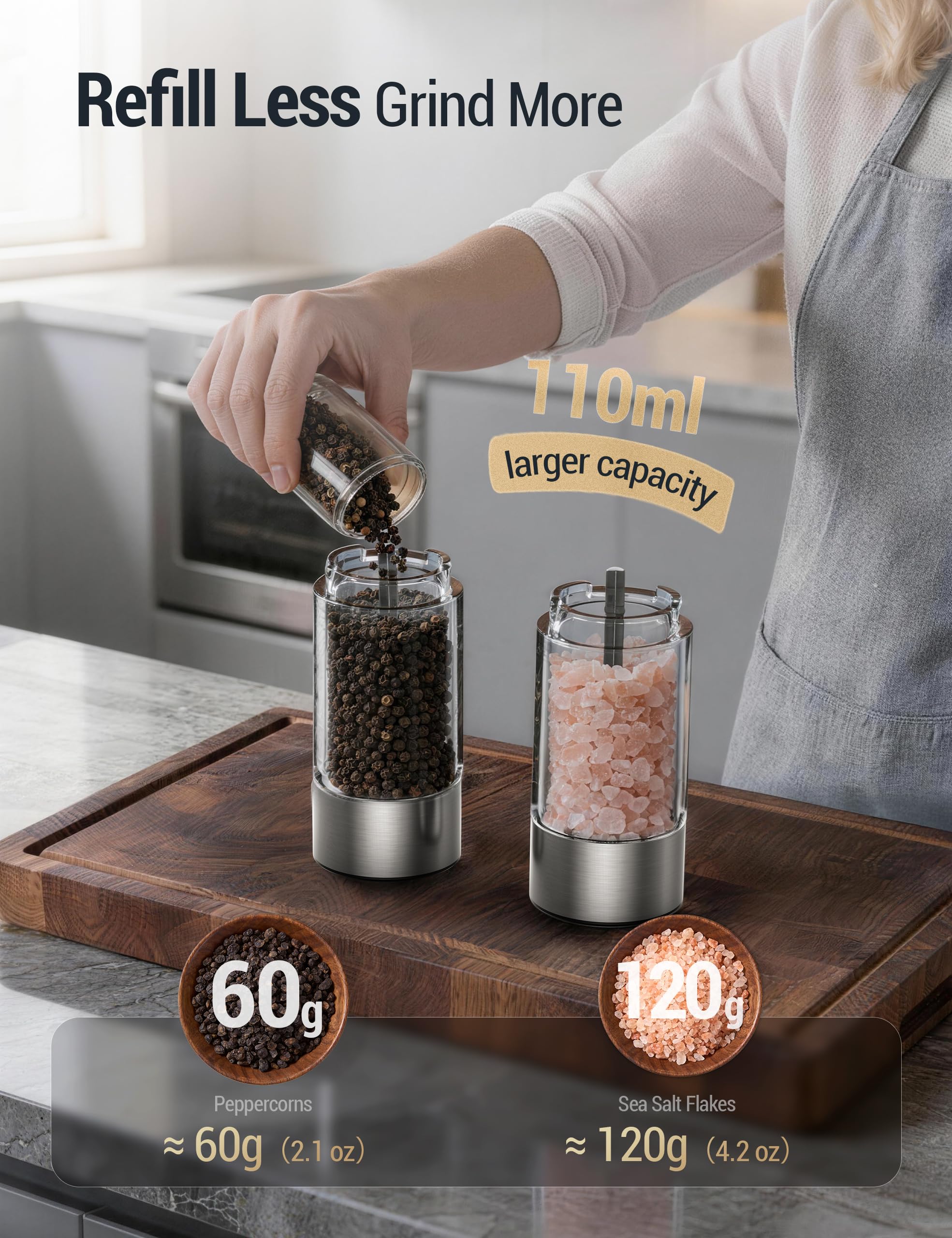 ThermoMaven comparaison taille main montrant grande capacité bénéfique