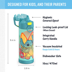 THERMOS FUNtainer gros plan du bec protégé THERMOS, hygiénique et facile à ouvrir