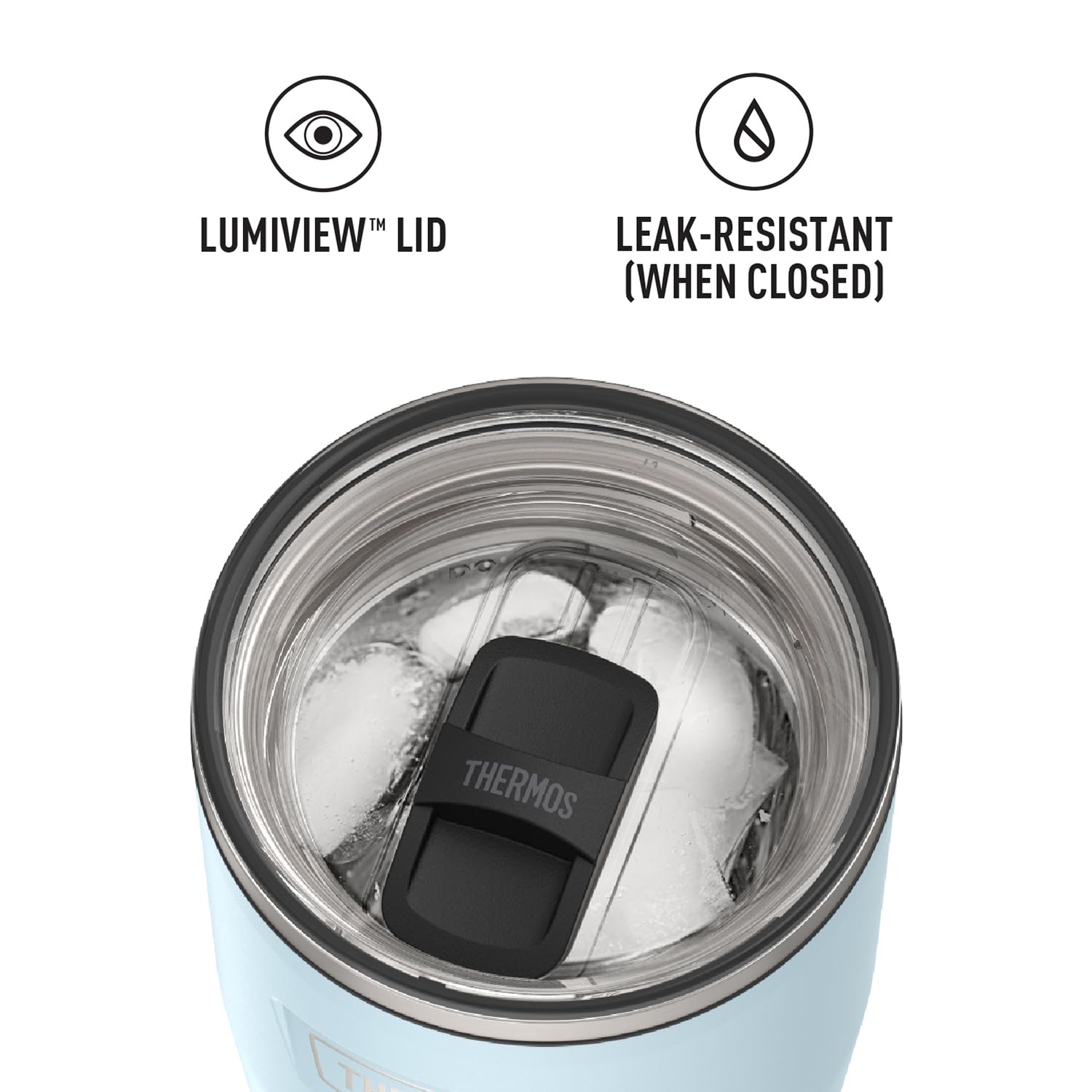 THERMOS tumbler dans porte‑gobelet de voiture, montre compatibilité