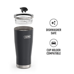 THERMOS zoom sur le couvercle Slide Lock montrant l'ouverture sécurisée pratique