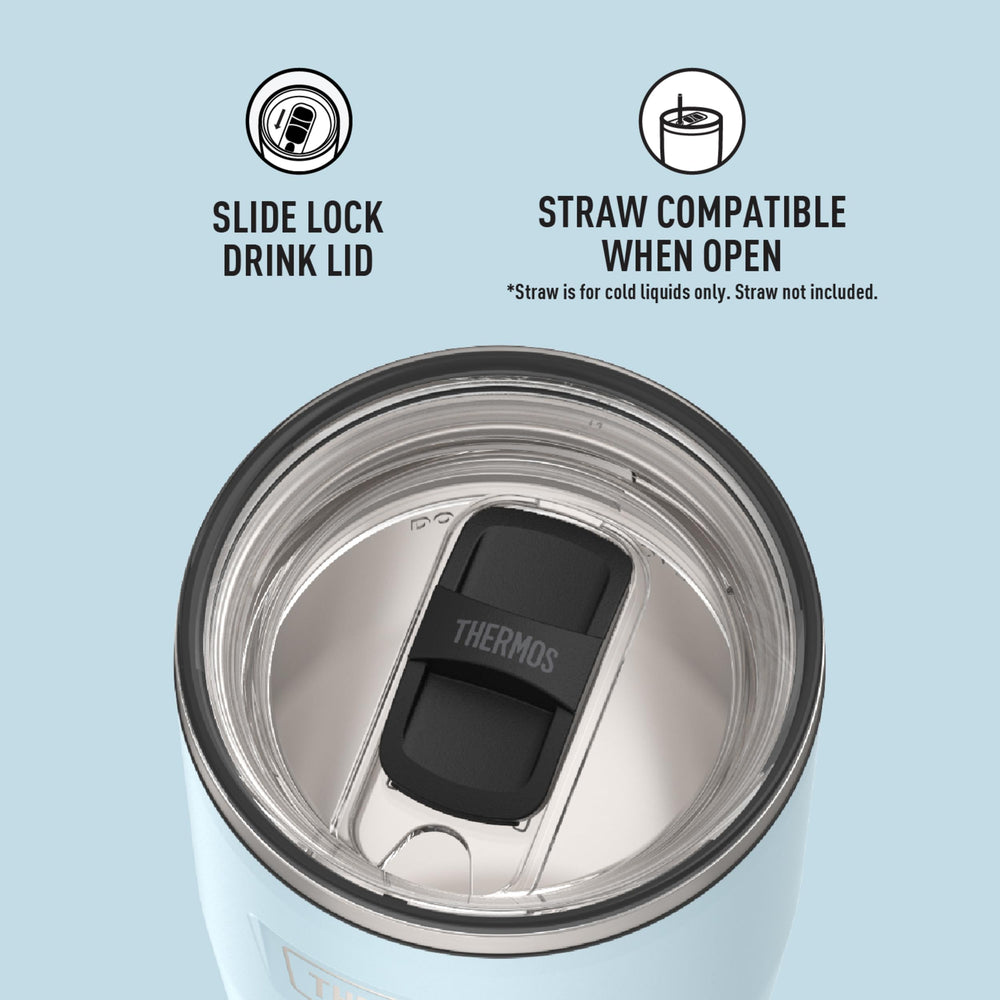 THERMOS acier 18/8 gros plan illustrant finition résistante