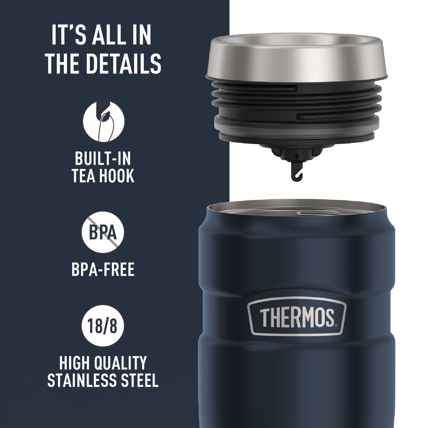 THERMOS crochet à thé intégré pour infuser facilement en déplacement