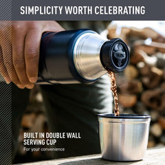 THERMOS détail acier inoxydable 18/8 durable et surface résistante