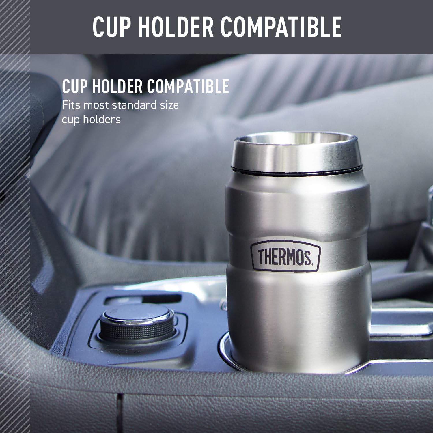 THERMOS texture acier inox 18/8 pour durabilité et hygiène