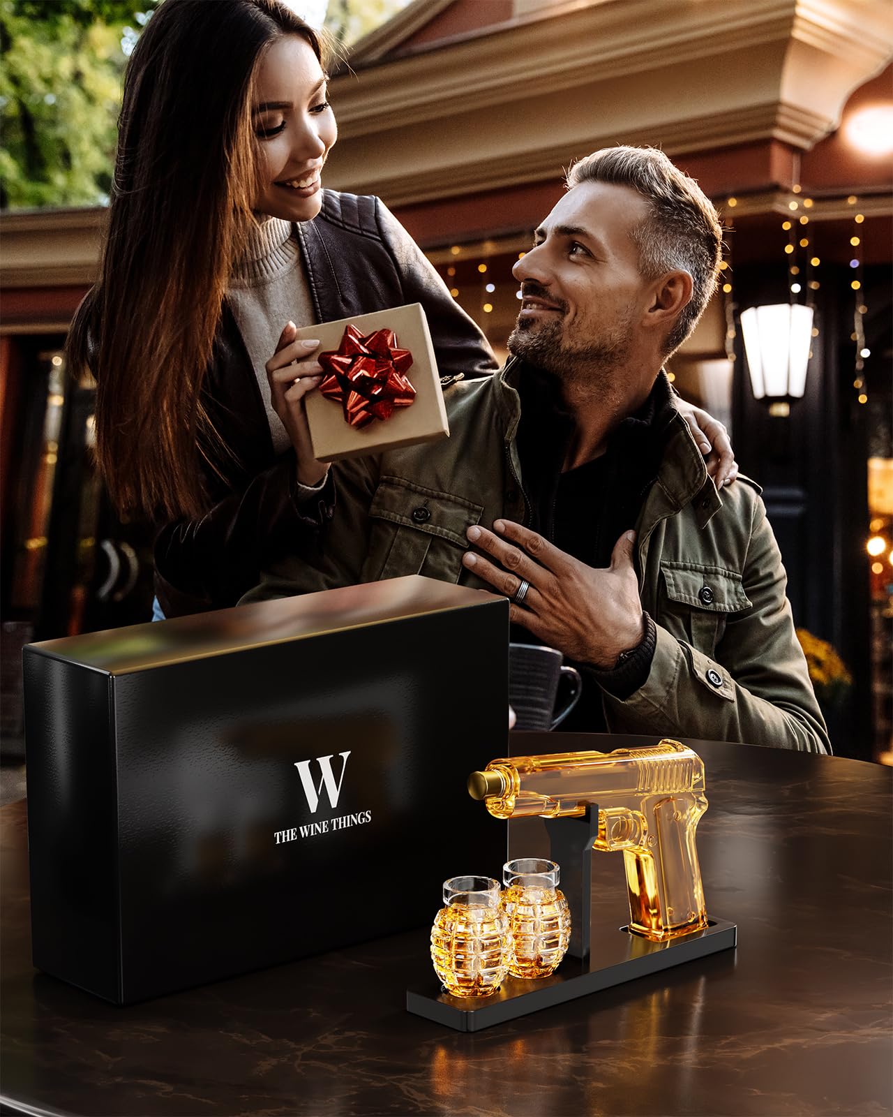 The Wine Things coffret cadeau ruban, prêt à offrir pour occasions et anniversaires